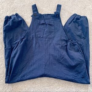 Navy Blue Overalls Jogger Ankle Style XL